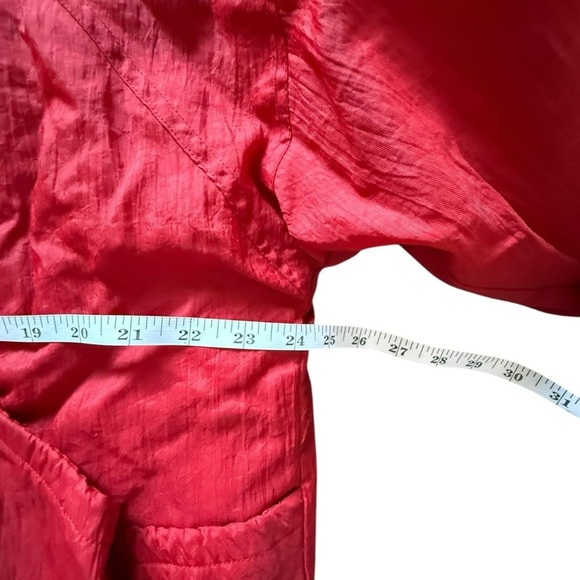 Krazy Krinkle Red vintage 80s puffer jacket with pockets Lrg. #puffer - Picture 6 of 7